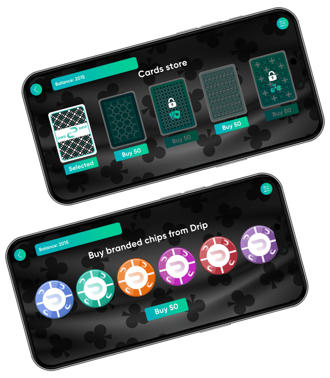 Drip BlackJack App Interface